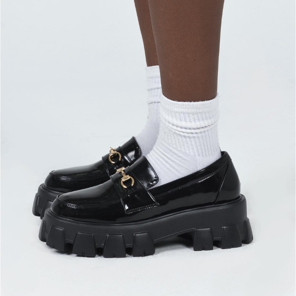 Black Loafers- Princess Polly